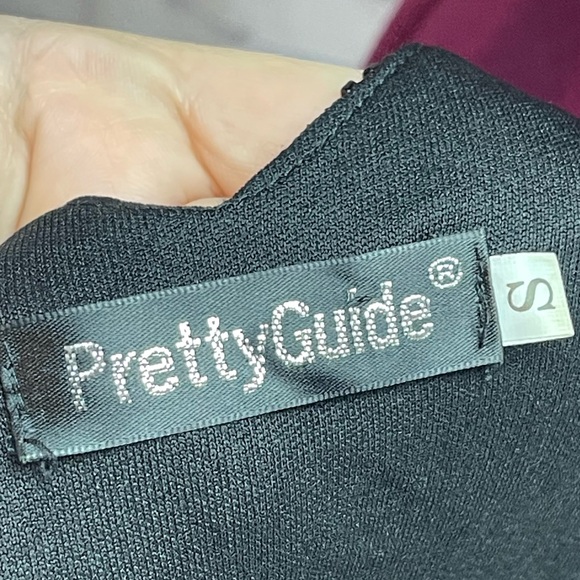 Pretty Guide size small black beaded flapper style dress - Picture 6 of 8